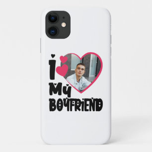 Case-Mate iPhone Case I Love My Boyfriend Photo personnalisée