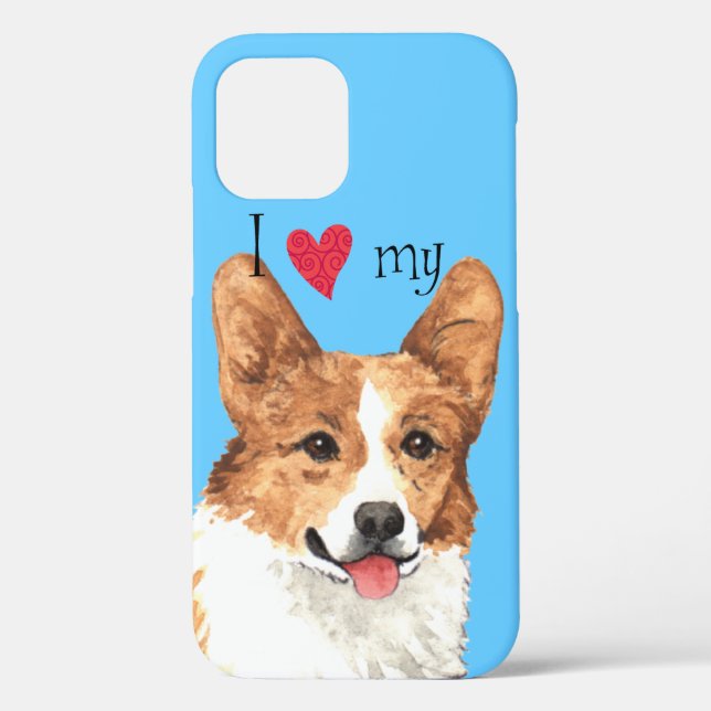 Coques Case-Mate iPhone I Love my Pembroke Welsh Corgi (Verso)
