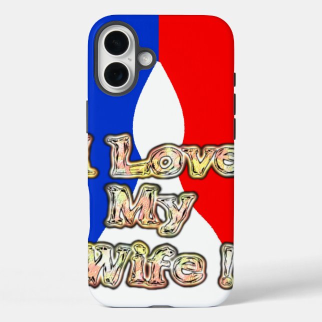 Coques Case-Mate iPhone I Love My Wife : Art Print (Verso)