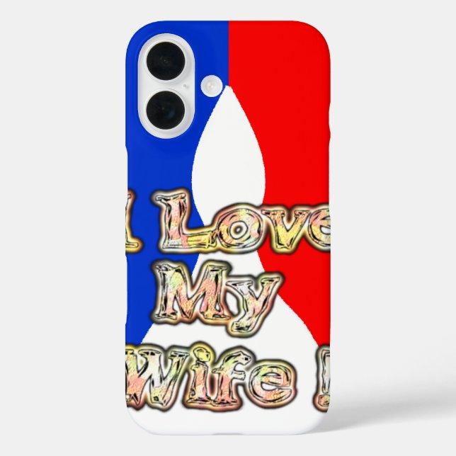 Coques Case-Mate iPhone I Love My Wife : Art Print (Verso)