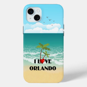 Coque iPhone 15 Mini I Love Orlando, Floride