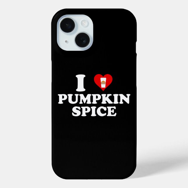 Coques Case-Mate iPhone I Love Pumpkin Spice (Verso)