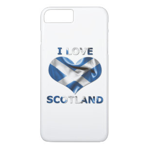 Coques Pour iPhone I Love Scotland Heart Flag