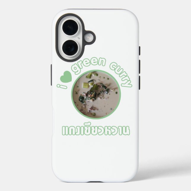 Coques Case-Mate iPhone I Love Thai Green Curry ... Thaïlande (Verso)