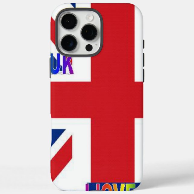 Coques Case-Mate iPhone I Love UK Art Print (Verso)