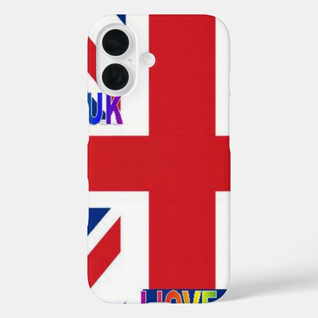 Coques Case-Mate iPhone I Love UK Art Print (Verso)