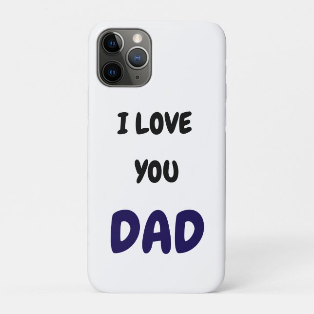 Coques Case-Mate iPhone I Love you dad Elegant and Modern  (Dos)