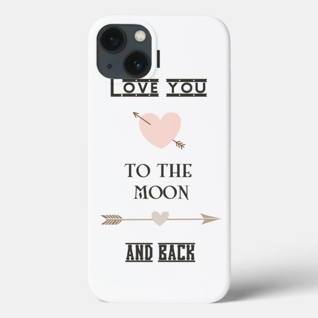 Coques Case-Mate iPhone I love you to the moon and back (Verso)