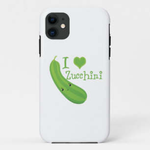 Coques Pour iPhone I Love Zucchini Smiling Kawaii Zucchini