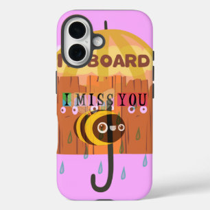 Coques iPhone 16 I Miss You Funny design inspirant