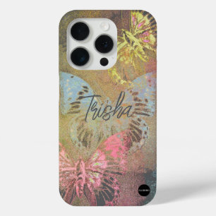 Coque iPhone 15 Pro I Phone Case Butterfly Mix Distressed HAMbyWG