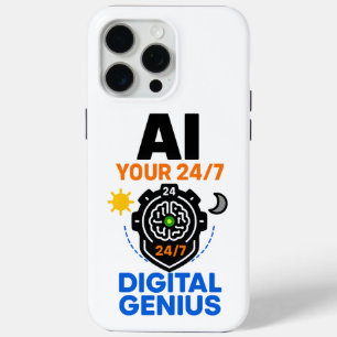 Coque iPhone 15 Pro Max IA Digital Genius - Smart 24h/24 et 7j/7 Assistant