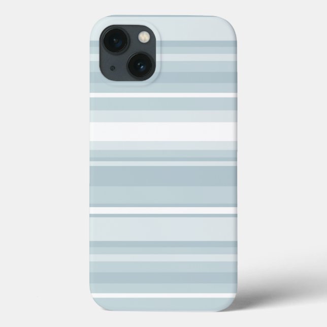 Coques Case-Mate iPhone Ice blue stripes Case-Mate iPhone case (Verso)