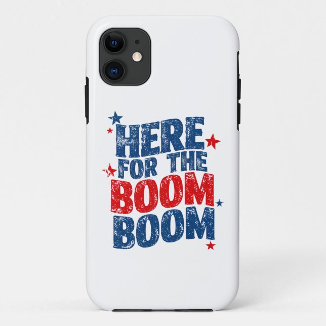 Coques Case-Mate iPhone Ici pour le Boom 4 juillet Patriotic (Dos)