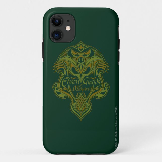 Coques Case-Mate iPhone Icône des gardes elfes de Mirkwood Shield (Dos)