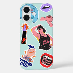 Coque Pour iPhone 16 Icône féministe Les femmes augmenteront l'autonomi