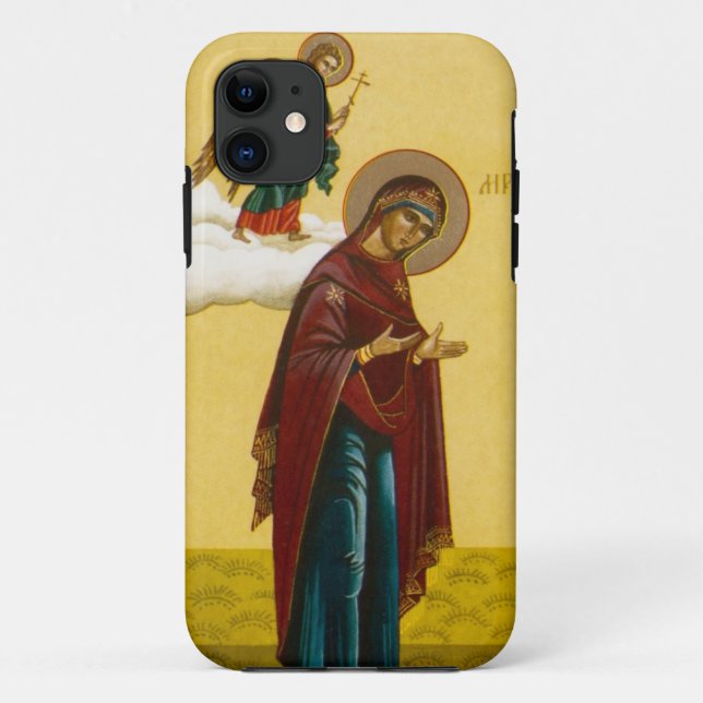 Coques Case-Mate iPhone Icône russe de Vierge Marie (Dos)