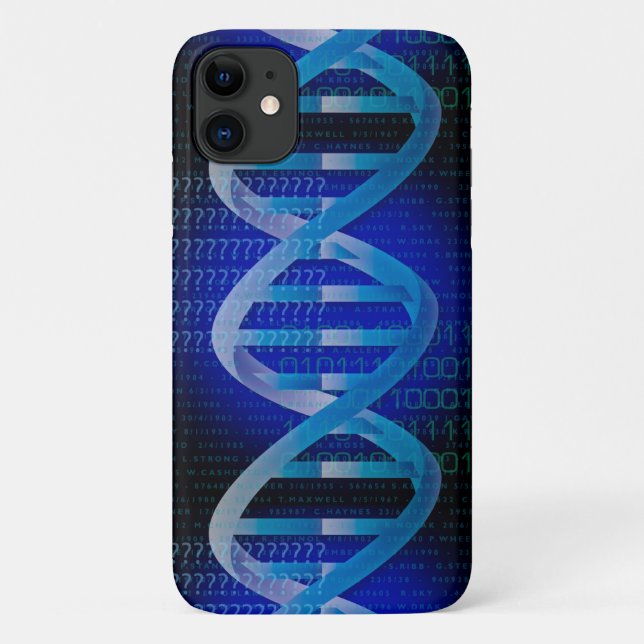 Coques Case-Mate iPhone ID d'ADN Blue Science (Dos)