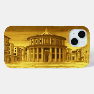 Coque Pour iPhone 15 IDÉAL VILLE Renaissance Architecte, Jaune d'or