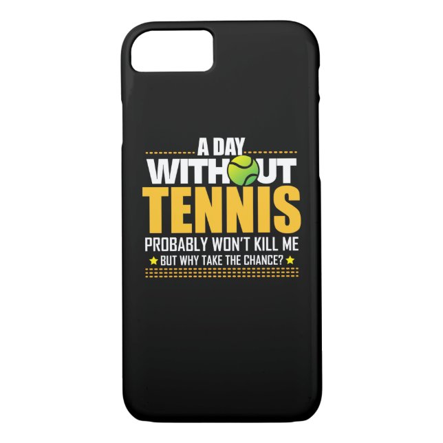 Coques Case-Mate iPhone Idée de cadeau d'amant de tennis - dire de tennis (Dos)