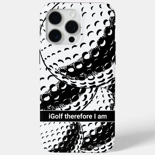 Coques Case-Mate iPhone iGolf Abstrait Funny Golf Humour (Verso)