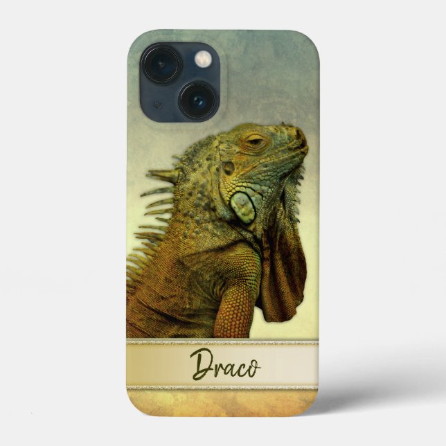 Coques Case-Mate iPhone Iguana Vert Personnalisable (Verso)