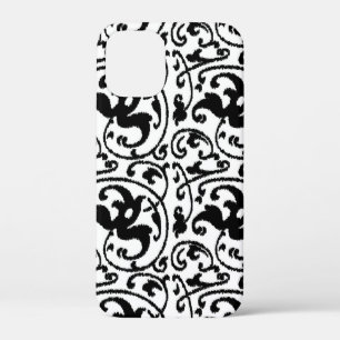 Etui iPhone Case-Mate Ikat Floral Damask - Blanc et Noir