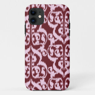 Case-Mate iPhone Case Ikat Moorish Damask - bordeaux et rose