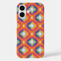 Ikat Series Ogee Blue-Orange