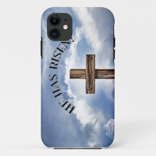 Case-Mate iPhone Case Il Est Ressuscité Ciel De Croix Rugueuse
