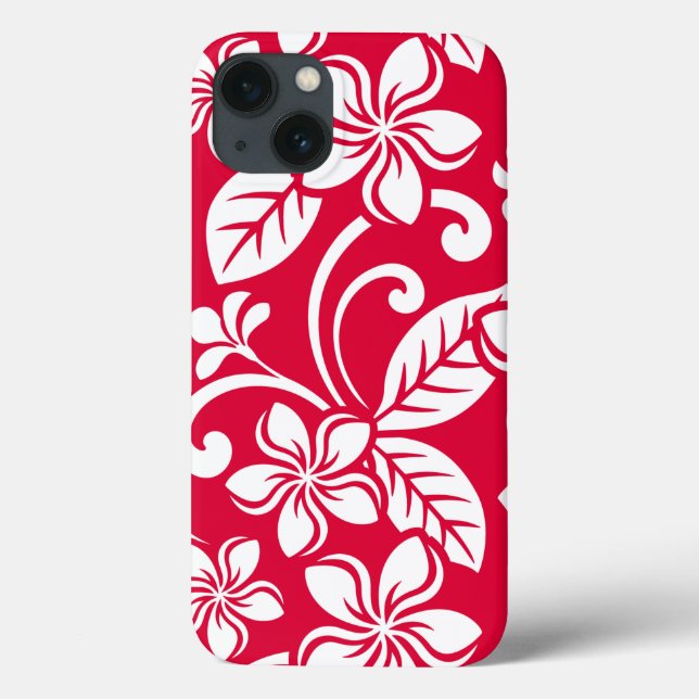 COQUES Case-Mate iPhone ÎLE PLUMERIA (ROUGE DE STRAWBERRY) (Verso)