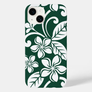 COQUE POUR iPhone 14 ÎLE PLUMERIA (VERT FORESTIER)