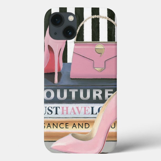 Coques Case-Mate iPhone Île Wild | Couture Stripes - Shoes & Bag (Verso)