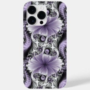 Coque Pour Pour iPhone 14 Pro Max Illusion de lilas Art floral abstrait fractal Fant