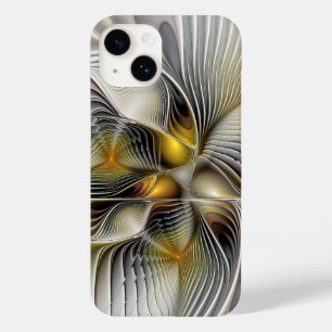 Coque Pour iPhone 14 Illusion d'optique abstrait 3D fractal avec profon