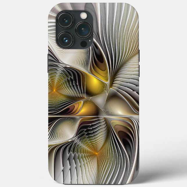 Coques Case-Mate iPhone Illusion d'optique abstraite fractale 3D avec prof (Verso)