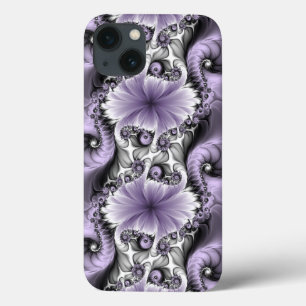 Case-Mate iPhone Case Illusion Lilac Abstrait Floral Fractal Art Imagina