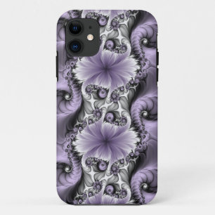 Case-Mate iPhone Case Illusion Lilac Abstrait Floral Fractal Art Imagina