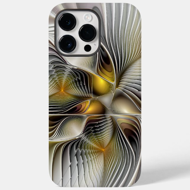 Coques Case-Mate iPhone Illusion Optique Abstrait 3D Fractal Avec Profonde (Verso)