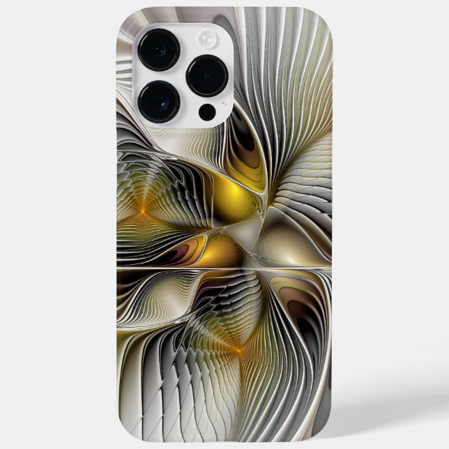 Coques Case-Mate iPhone Illusion Optique Abstrait 3D Fractal Avec Profonde (Verso)