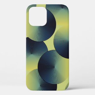 Case-Mate iPhone Case illusion optique, cercles linéaires, motif continu