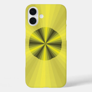 iPhone 16 Plus Case Illusion optique Coque-Coque Jaune