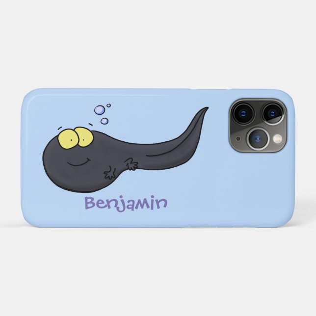 Coques Case-Mate iPhone Illustration amusante de dessin animé en têtard (Dos (Horizontal))