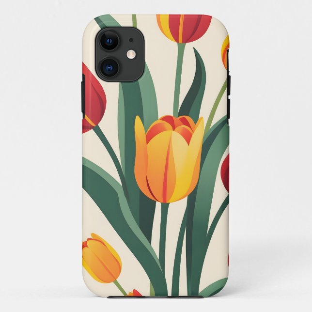 Coques Case-Mate iPhone Illustration Bold Tulip (Dos)