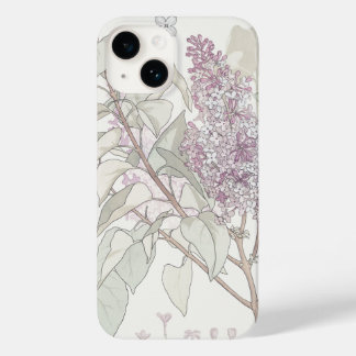 Coque Pour iPhone 14 Illustration botanique de Lilac —