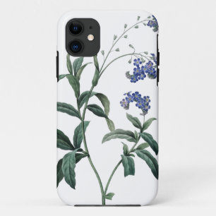 Coque iPhone 11 Illustration botanique de myosotis de Redoute