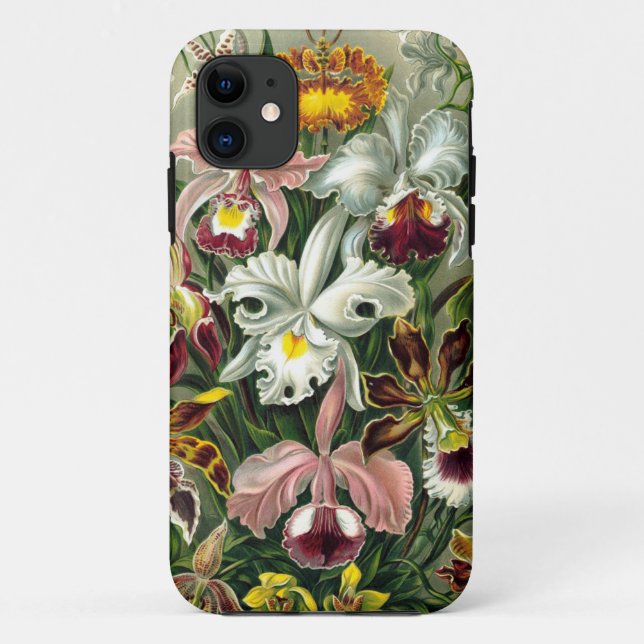 Coques Case-Mate iPhone Illustration botanique d'orchidées du cru 1865 (Dos)