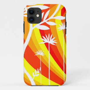 Case-Mate iPhone Case Illustration botanique orange et blanc