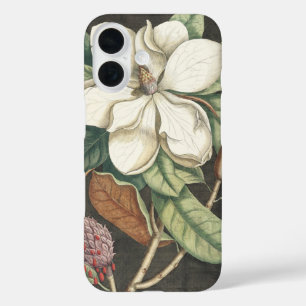 Coque Pour iPhone 16 Illustration botanique vintage de magnolia de Cate