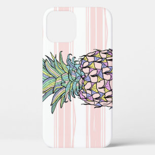 Case-Mate iPhone Case Illustration colorée d'ananas vintage.